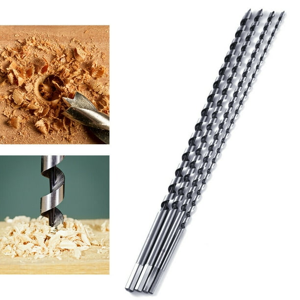 4pcs 460mm Long Wood Drill Bits Kit Woodworking Hole Drill Tool Hex