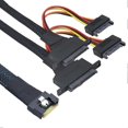 thumbnail image 5 of PCI-E Slimline SAS Inclusive Scoop-Proof Anti-Misplug SFF-8654 8i 74P to SFF-8639 U.2 + 15P with Right Left Screw Holes, 5 of 5