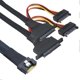 thumbnail image 5 of PCI-E Slimline SAS Inclusive Scoop-Proof Anti-Misplug SFF-8654 8i 74P to SFF-8639 U.2 + 15P with Right Left Screw Holes, 5 of 5