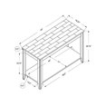 thumbnail image 4 of Monarch Specialties Marble Look Top Sofa Console Table, 44-Inch, Cappuccino, 4 of 5