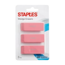 Staples Erasers Pink 3/Pack (10433-CC) 271031
