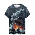thumbnail image 3 of Men'S Summer 3D Printed Shark T-Shirt, Casual Short-Sleeved Patterned T-Shirt, Suitable For Streetwear And Fashion., 3 of 6