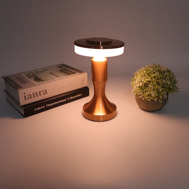 Lámpara De Mesa LED Con Sensor Táctil Recargable, Luz Nocturna Regulable Con Batería De Larga Duración, Luz Cómoda Para Leer En La Guardería De Los Niños