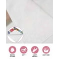 thumbnail image 6 of Easter Bunny Kitchen Dish Towels for Drying Dishes Set of 3, Colorful Eggs Spring Tulips Flower Green Waffle Weave Microfiber Hand Tea Bathroom Towels Quick Dry & Absorbent Towel 15.7x23.6, 6 of 7