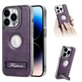 thumbnail image 2 of Business Leather High-Definition Lens Film Phone Case For Iphone 15 Series,iPhone 14 Pro, 2 of 6