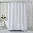 thumbnail image 1 of Cortina de ducha blanca, tela tejida, tacto suave para baño, Spa, Wa, 1 of 5
