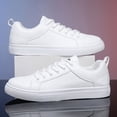 thumbnail image 5 of eileial Men's Invisible Height Increasing Elevator Shoes - Leather Lace-up Fashion Sneakers,White 9.5, 5 of 6