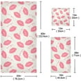 thumbnail image 2 of Dreamtimes Bath Towel Sets for Bathroom Hand Towels Fingertip Towels Pink Lips Love You 3 Piece Decorative Soft Cotton Absorbent, 2 of 6