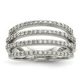 thumbnail image 5 of 925 Sterling Silver Cubic Zirconia Ring Size 7, 5 of 7