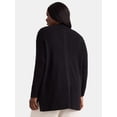 thumbnail image 3 of Terra & Sky Women's Plus Open-Front Cardigan, Lightweight, Sizes 0X-4X, 3 of 5