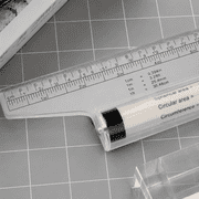 Parallel Rolling Ruler 12 inch Clear Metric Drawing Tool with Protractor for Drafting Measuring
