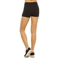 thumbnail image 3 of TheLovely Women High Waist Soft Cotton Stretch 12" Workout Running Yoga Tights Shorts, 3 of 3