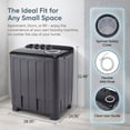 thumbnail image 3 of Dawmilon Portable Washing Machine, 30LBS Twin Tub Washer with Drain Pump, Semi Automatic Washer and Spinner Combo for Apartments, Dorms, RVs & Camping, 3 of 7