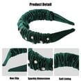 thumbnail image 4 of Unique Bargains 1 Pcs Rhinestone Headband Faux Crystal Headbands Hair Accessories for Women Green 1.57 Inch Wide, 4 of 7