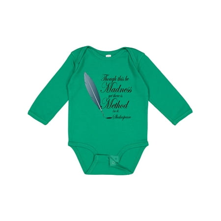 

Inktastic Shakespeare Hamlet Madness Gift Baby Boy or Baby Girl Long Sleeve Bodysuit