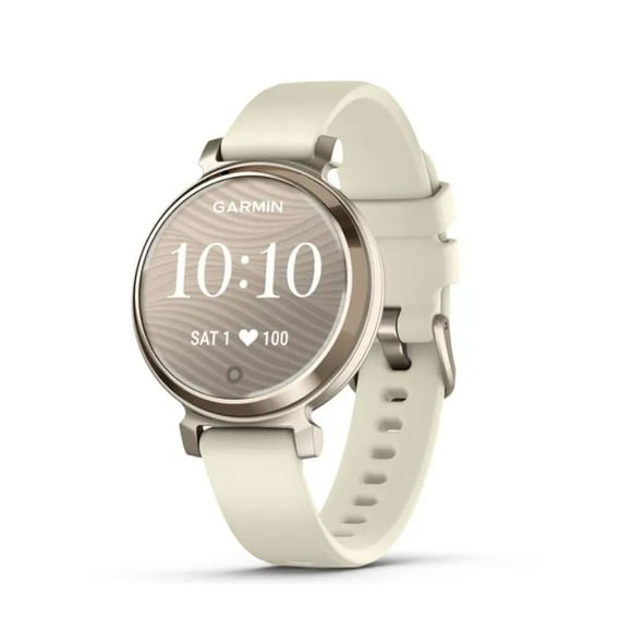 Garmin Lily 2, Small and Stylish Smartwatch, Hidden Display, Patterned Lens, Up to 5 Days Battery Life, Coconut (Renewed)