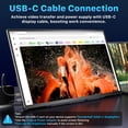 thumbnail image 2 of Monitor portátil Upperizon de 21,5" FHD 120 Hz HDR USB-C, 2 of 8