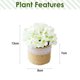 thumbnail image 2 of 2 uds lavabo de lino hortensia bonsái flor hogar creativo pequeños adornos plantas verdes artificiales, 2 of 5