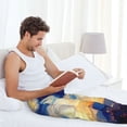 thumbnail image 5 of Vsdgher Cat Under Starry Skies Mens Pajama Pants Sleep & Lounge Pants, PJ Pants-XX-Large, 5 of 6