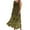 Yellow, variant on Giftesty Summer Dresses for Women Sleeveless Cotton and Linen Round Neck Printed Long Dress with Pocket