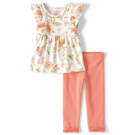 

The Children s Place Toddler Girl Flutter Empire Set Sizes 12M-5T