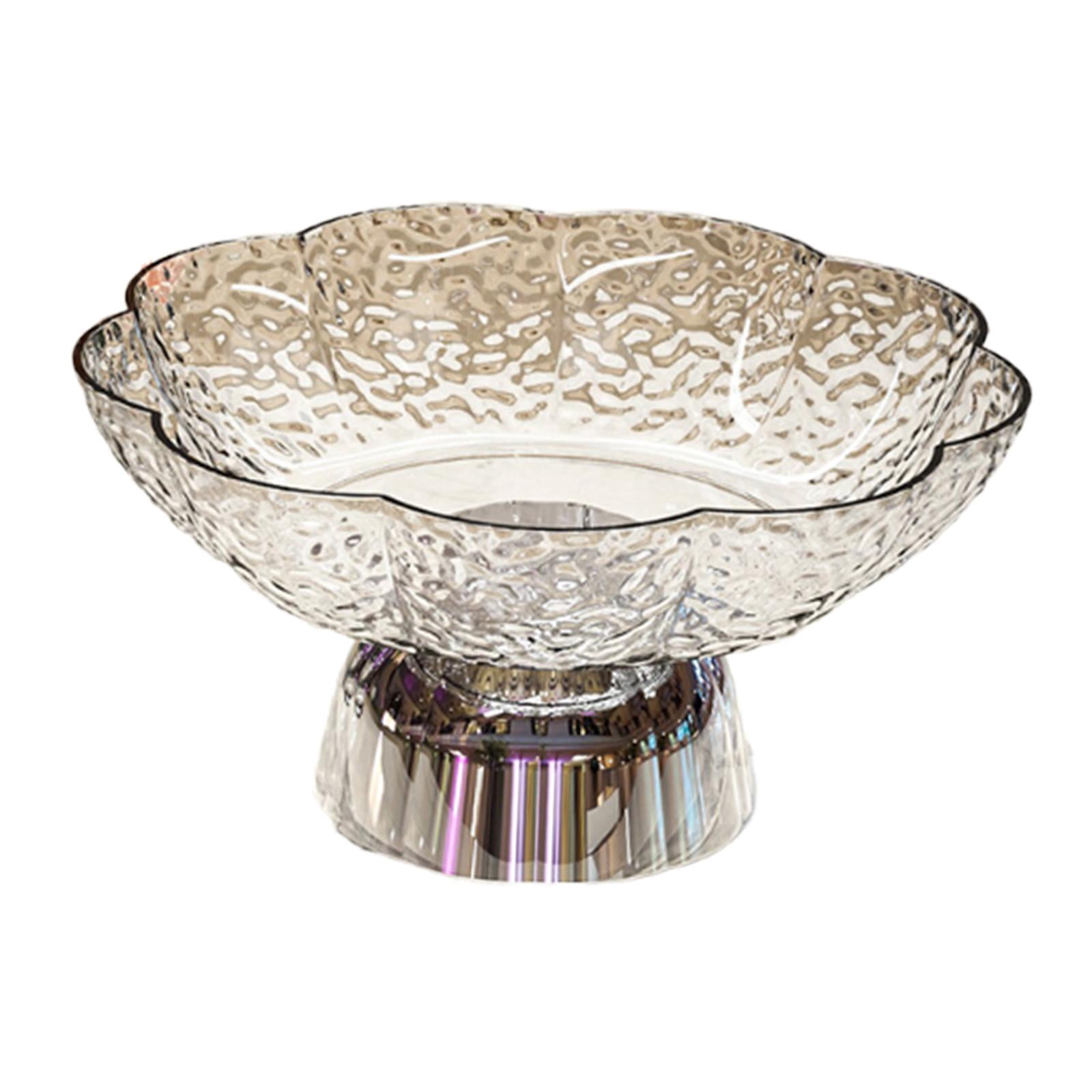 190oz Extra Large Glass Trifle Bowl With Lid - Clear Round Dessert Serving Bowl Microwave & Dishwasher Safe