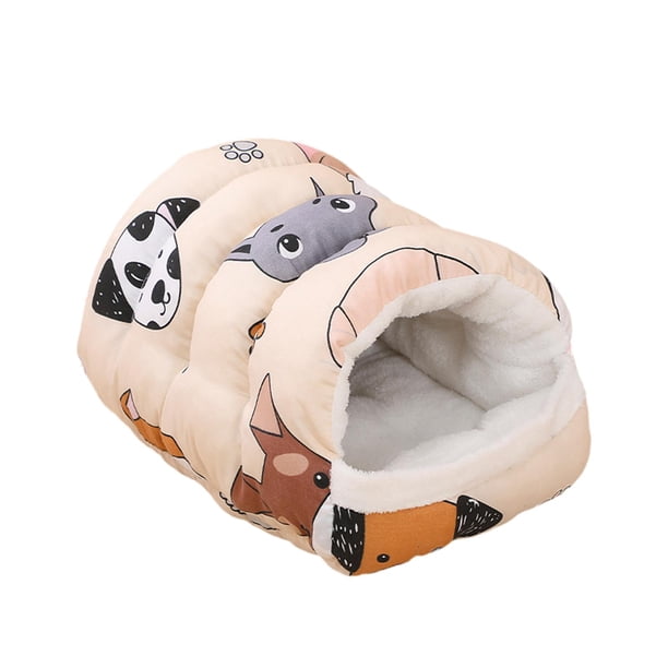 Cama cueva para mascotas, refugio, cojín grueso, compacto, práctico, caseta para cachorros, acogedora para mascotas Estilo B