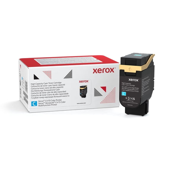 Cartucho de tóner Xerox Genuine C410 cian de alta capacidad 7000p