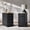 black, variant on Tina's Home Traditional Rolling End Table with Charging Station, Removable Tray with Cup Holder, Adjustable Shelves, Small Space Side Table for Living Room Walnut