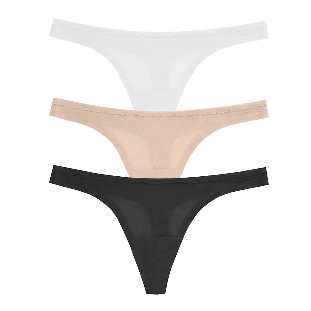 Maidenform Comfort Devotion Sweet Nothings Thong, 3Pack White/Body