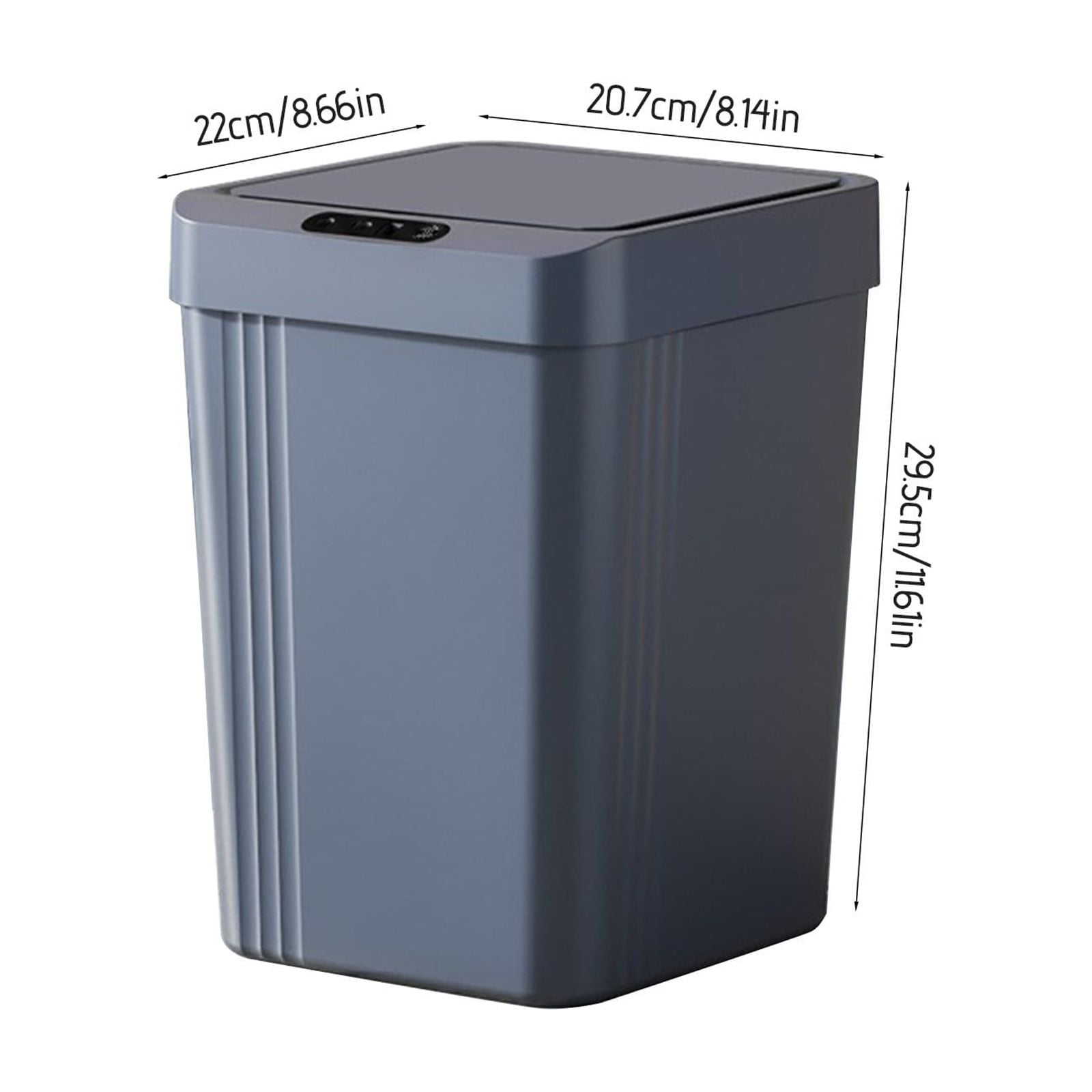 PATLOLLAV Automatic Trash Can,3Modes,13L Bathroom Touchless Motion Sensor Small Garbage Can with Lid Smart Electric Plastic Garbage Bin for Living Room Bedroom Office Kitchen