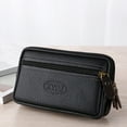 thumbnail image 3 of Xinyolin Men Vintage Faux Leather Fanny Pack Waist Bag Travel Hiking Phone Holder Purse, 3 of 7