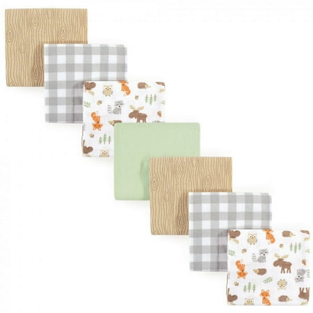 UPC: 0660168590661 | Hudson Baby Infant Boy Cotton Flannel Receiving Blankets Bundle  Woodland  One Size