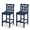 Navy Blue, variant on Outdoor Bar Stools Set of 4, HDPE Adirondack Bar Height Chairs w/ Backrest, All-Weather Patio Chairs for Balcony, Deck, Poolside, Bistro & Backyard (Black)