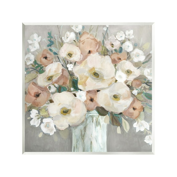 Stupell Industries Mixed Spring Bouquet Botanical & Floral Painting Unframed Art Print Wall Art, 12 x 12