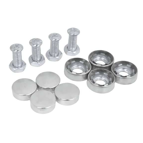 MELIVO 1 Set Anti Theft License Plate Security Screws License Plate Hardware License Plate Bolts Theft Proof License Plate Screws Decorative Car License Plate Screws