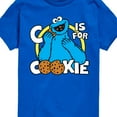 thumbnail image 3 of Sesame Street - Cookie Monster - Toddler and Youth Short Sleeve Graphic T-Shirt, 3 of 5