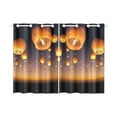 thumbnail image 1 of BSDHOME Flying Lanterns Window Curtain Kitchen Curtain 26x39 inches (Two Piece), 1 of 3