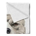 thumbnail image 2 of Pitbull Soft Flannel Fleece Throw Blanket, American Pit Bull Terrier Realistic Head Sketch Domestic Canine Animal Portrait, Cozy Plush for Indoor and Outdoor Use, 50" x 70", Multicolor, by Ambesonne, 2 of 5