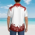 thumbnail image 6 of Haiem Winter Christmas Snowflake Printed Hawaiian Shirt for Men - Men’s Casual Beach Summer Shirts - Stretch Fabric with Modern Fit-3X-Large, 6 of 9