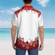 thumbnail image 4 of Balery Winter Christmas Snowflake Camisas hawaianas de manga corta para hombre, camisas playeras de corte holgado, camisas de vacaciones con botones,3X-Large, 4 of 7