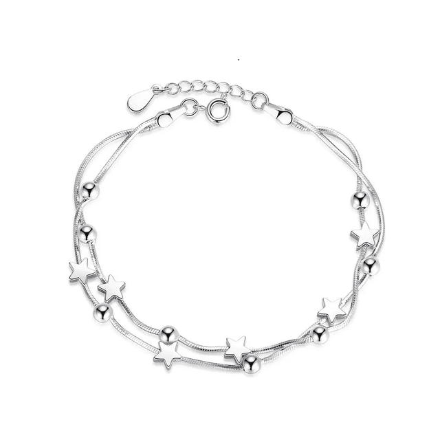 Pulsera Mujer Plata 925 Estrellas Universo Moda Regalo Xtellar plateado
