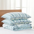 thumbnail image 5 of Levtex Home - Yasmina Quilt Set - Twin Quilt and One Standard Sham - Bordered Medallion - Teal Green Blue White - Quilt (68x86in.) and Sham (20x26in.) - Reversible - Cotton, 5 of 6
