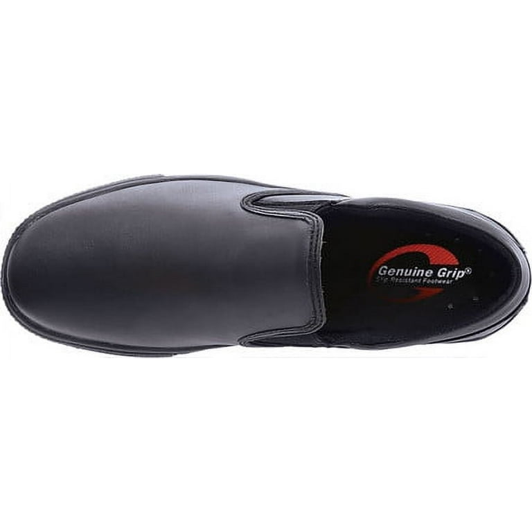 Genuine Grip 1030 Men's Black Leather Non Slip Shoe