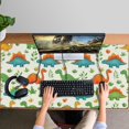 thumbnail image 4 of Long Mouse Pads for Desk,White Cartoon Dinosaurs Plants Pattern Desk Mats on Top Of Desks, Desk Mouse Pad Extra Large with 3mm Non-Slip Base and Stitched Edge for Gaming,Office,Work,Home 47.3"x23.6", 4 of 6