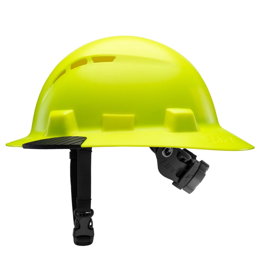 Lift Safety Idax Full Brim - Vented Hard Hat, Hi-Viz Yellow