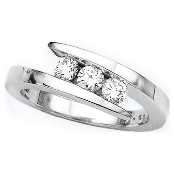 3 Diamond Promise Ring 1/2 ct. in 14K White Gold