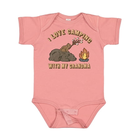 

Inktastic I Love Camping with My Grandma Gift Baby Boy or Baby Girl Bodysuit