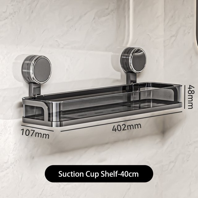 Estante de almacenamiento de Gel de ducha para baño con ventosa, sin perforar, estante para fregadero, estante de almacenamiento de cosméticos montado en la pared para baño