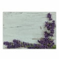 thumbnail image 1 of Rustic Wood Cutting Board, Lavender Flower on Vintage Old Style Table Retro Illustration, Decorative Tempered Glass Cutting and Serving Board, in 3 Sizes, by Ambesonne, 1 of 2